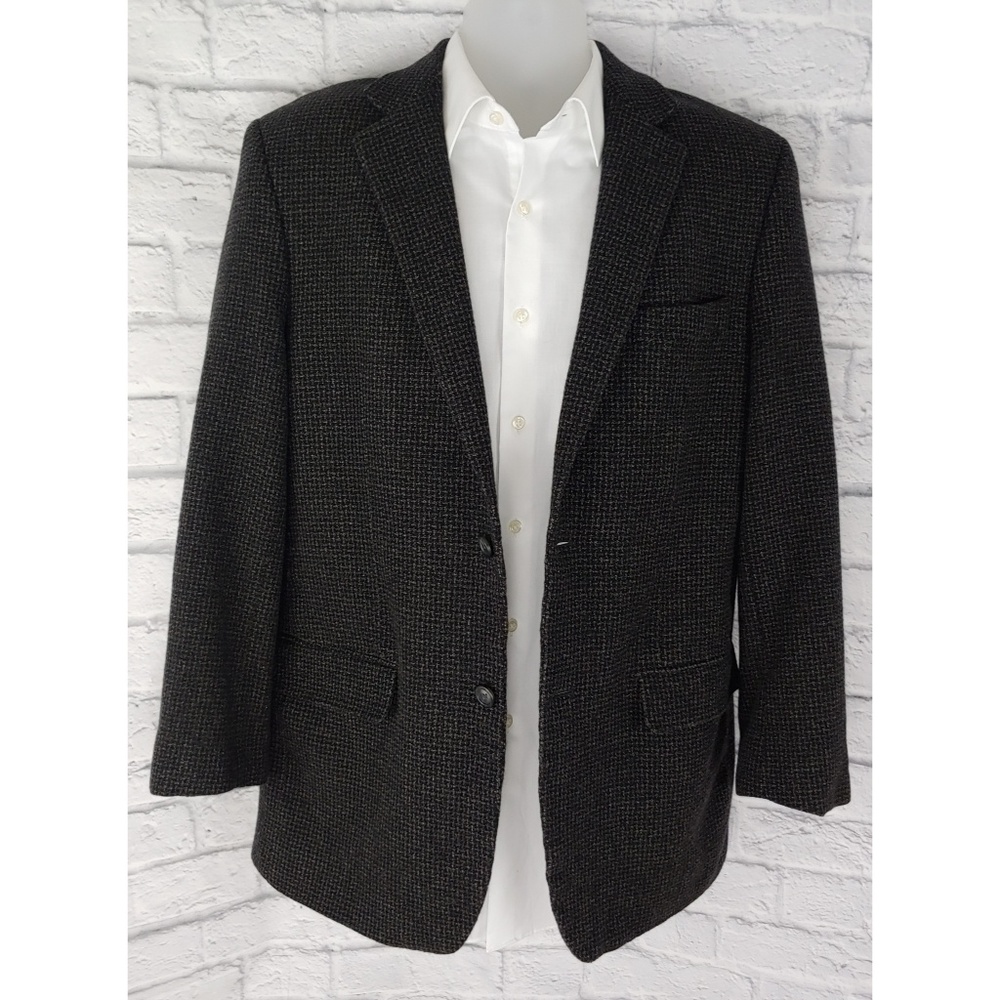 Joseph & Feiss Gold, Wool Cashmere Blazer, 42L - Picture 2 of 8